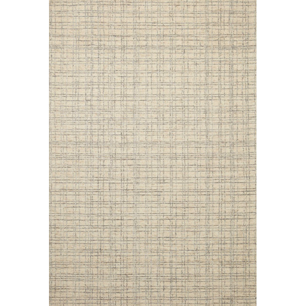Chris Loves Julia x Loloi Polly Checkered Antique/Mist Area Rug